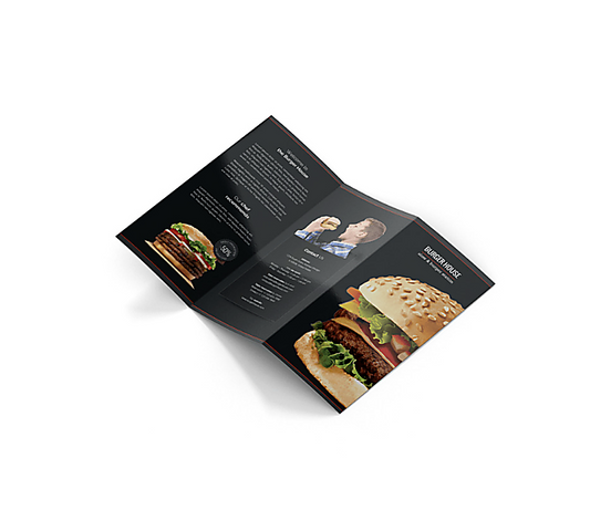 Gloss Text Brochures 2 sided